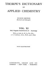 THORPE’S DICTIONARY OF APPLIED CHEMISTRY FOURTH EDITION （REVISED AND ENLARGED） VOL Ⅺ