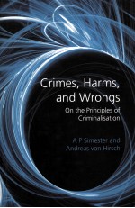 CRIMES HARMS AND WRONGS ON THE PRINCIOLES OF CRIMIMALISATION