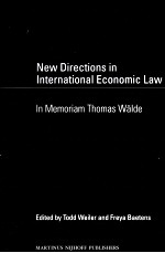 New Directions in International Economic Law