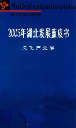 2005年湖北发展蓝皮书  文化产业卷