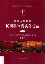 最高人民法院民商事审判实务规范  下  修订版  第2版