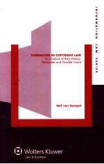 FORMALITIES IN COPYRIGHT LAW  AN ANALYSIS OF THEIR HISTORY