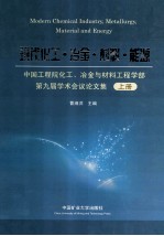 现代化工·冶金·材料·能源 中国工程院化工、冶金与材料工程学部第九届学术会议论文集  上