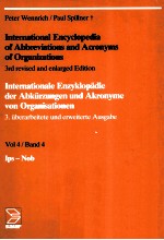 International Encyclopedia of Abbreviations and Acronyms of organizations vol4/band 4