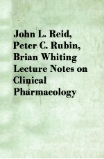 LECTURE NOTES ON CLINICAL PHARMACOLOGY