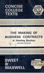 THE MAKING OF BUSINESS CONTRACTS  SECOND EDITION