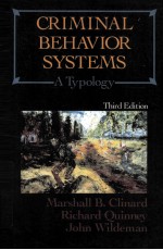 CRIMINAL BEHAVIOR SYSTEMS A TYPOLOGY