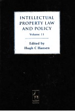 INTELLECTUAL PROPERTY LAW AND POLICY  VOLUME 11