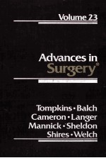 ADVANCES IN SURGERY VOLUME 23 1990