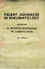 RECENT ADVANCES IN RHEUMATOLOGY  NUMBER ONE