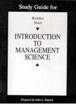 Study guide for introduction to management science