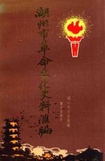 湖州市革命文化史料汇编  1919-1949