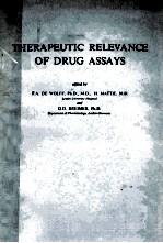 Therapeutic relevance of drug assays