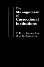 The management of correctional institutions