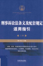 刑事诉讼法条文及配套规定适用指引  上