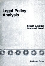 LEGAL POLICY ANALYSIS FINDING AN OPTIMUM LEVEL OR MIX