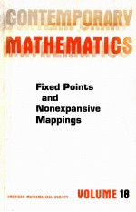 CONTEMPORARY MATHEMATICS VOLUME 18  FIXED POINTS AND NONEXPANSIVE MAPPONGS