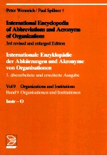 International Encyclopedia of Abbreviations and Acronyms of organizations vol9/band 9