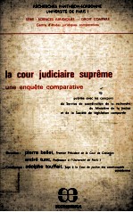 IA COUR JUDICIAIRE SUPREME  UNE ENQUETE COMPARATIVE