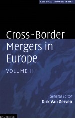 Cross-border mergers in Europe volume II