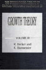 Growth theory volume Ⅲ equilibrium growth theories