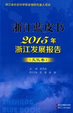 2015年浙江发展报告  文化卷