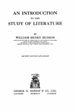 AN INTRODUCTION TO THE STUDY OF LITERATURE SECOND EDITION ENLARGED