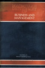 Macmillan dictionary of business and management