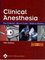 CLINICAL ANESTHESIA FIFTH EDITION