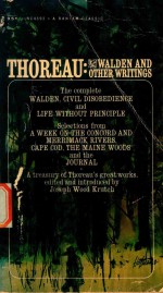 Thoreau: Walden and other writings