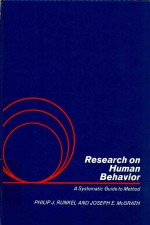 Research on human behavior A Systematic Guide to Method