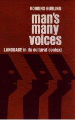 MAN'S MANY VOICES  LANGUAGE IN ITS CULTURAL CONTEXT