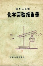 化学实验报告册  初中三年级