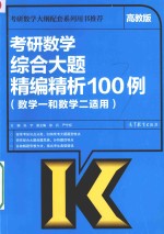 考研数学综合大题精编精析100例