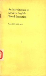 An Introduction to Modern English Word-formation