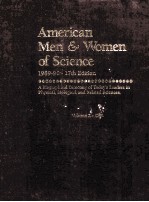 American Men & Women of Science 1989-1990 17th Edition Volume 2 C-F