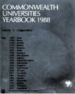 COMMONWEALTH UNIVERSITIES YEARBOOK 1988  VOLUME 3