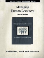 Managing human resources instructor's resource guide twelfth edition