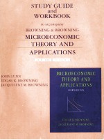 Study guide and workbook to accompany Microeconomic theory and applications fourth edition