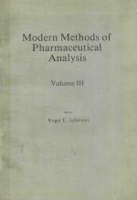 MODERN METHODS OF PHARMACEUTICAL ANALYSIS  VOLUME III