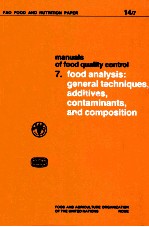 Manuals of food quality control. V. 7