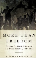 MORE THAN FREEDOM  FIGHTING FOR BLACK CITIZENSHIP IN A WHITE REPUBLIC