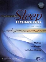 FUNDAMENTALS OF SLEEP TECHNOLOGY SECOND EDITION