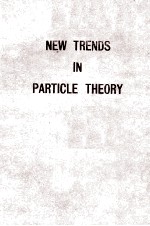 new trends in particle theory