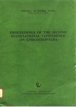 PROCEEDINGS OF THE SECOND INTERNATIONAL CONFERENCE ON EPHEMEROPTERA