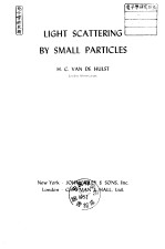 LIGHT SCATTERING BY SMALL PARTICLES