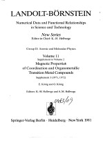 Landolt-Bornstein New Series Numerical Data and Functional Relationships in Science and Technology E