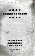 白皎煤矿煤与瓦斯突出点预测预报试验研究总结