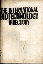 THE INTERNATIONAL BIOTECHNOLOGY DIRECTORY 1991