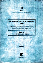 Robust control design 2000 rocond 2000 volume 2